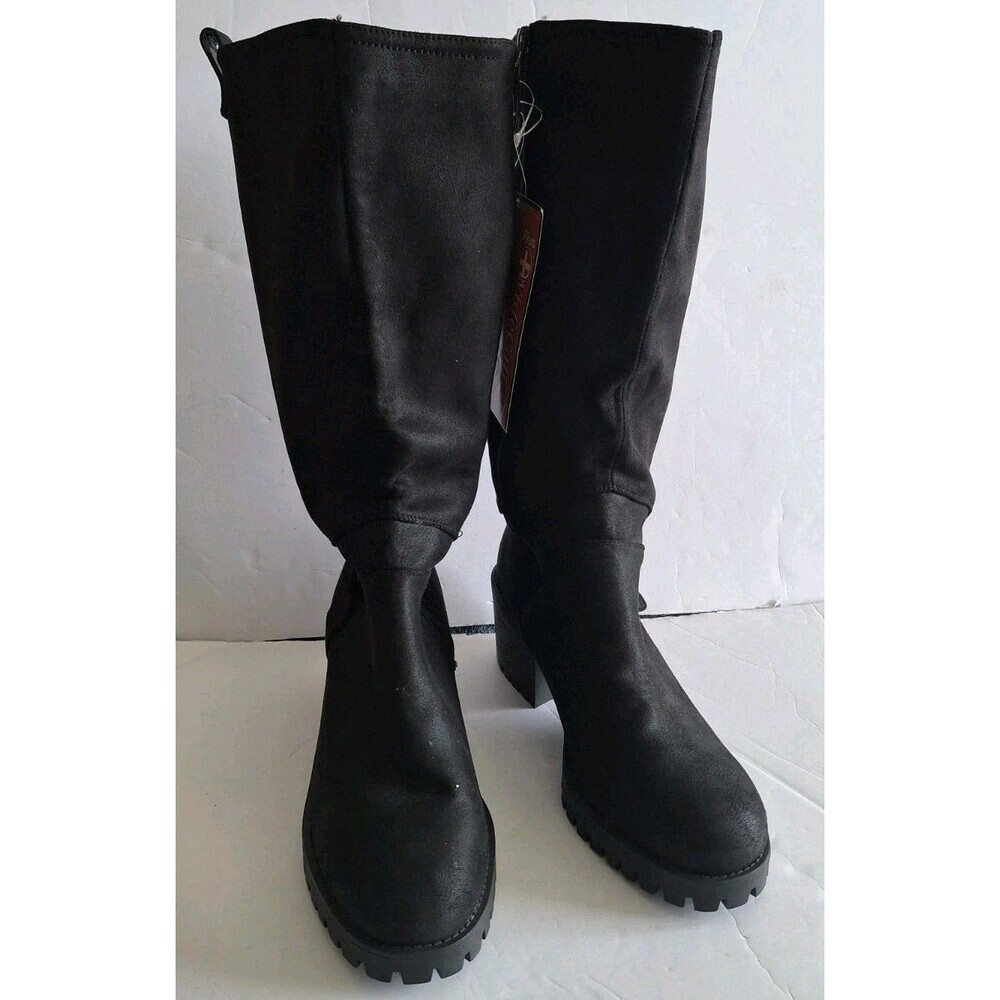 Bella Vita Women's Lorielle Riding Boots Sz 9WW Plus Wide Calf Suede Black New - Picture 9 of 9